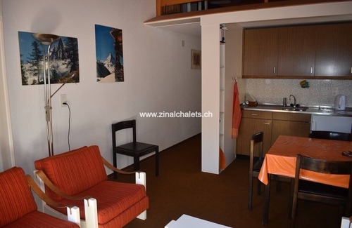 Zinal Apartment | Appartment in a building in Zinal - 1 bedroom with 1 double bed with shower and WC - 1 bedroom with