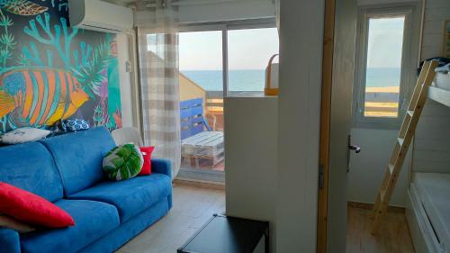 Port Leucate Apartment | Appt T1 bis, terrasse face mer, rénové, climatisé