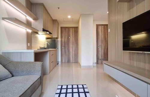Ragunan Apartment | Apt Pejaten Park 1BR Khaki with SmartTv and Pool