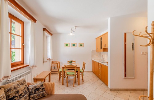 Log pod Mangartom Apartment | Apt. with balcony and mountain view near Mangart