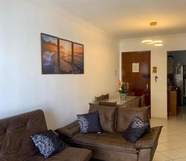 Aviacao Apartment | Apto com Varanda e Churrasqueira - 30 m da Praia