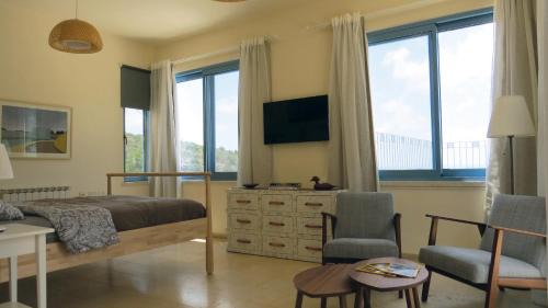 Ein Hod Apartment | ARTSEA Studio Apartment with sea view