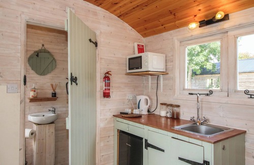 Craven Arms Cottage | ASTON - SHEPHERD HUT, romantic, with hot tub in Aston On Clun