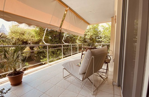 Voula Apartment | Athens Riviera Garden Views #South#Beach#Calm