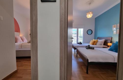Ano Patisia Apartment | Athens Stylish Renovated 62sqm Apartment for Families & Couples with Balcony in Quiet Area near City Center