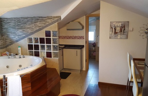 Castro Urdiales Apartment | Attic-loft with Jaccuzy on Sonabia's beach and overlooking beach and Mountain
