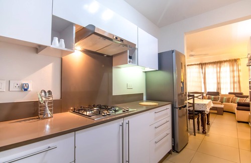 Roches Noires Apartment | Azuri Ocean Village - Elegant 3-Bed Apartment - Private Garden & Pool Access