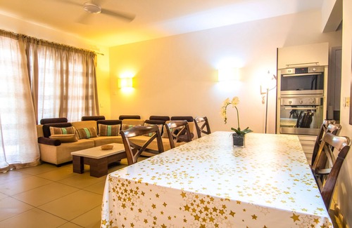 Roches Noires Apartment | Azuri Ocean Village - Elegant 3-Bed Apartment - Private Garden & Pool Access