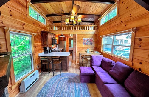 Twin Mountain Cabin | B11 Awesome "Tiny Home" A/C, Mountain Views, Minutes to Skiing, Hiking, Attractions, Dog Friendly!