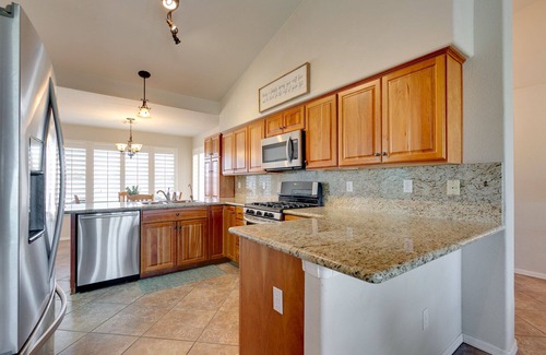 Palm Valley House | Backyard Luxury with Private Pool and Hot Tub on Golf Course