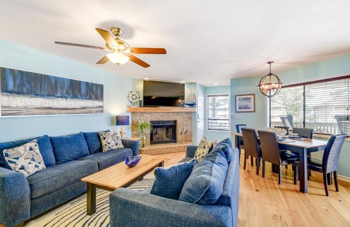 Little River Apartment | Balcony, Pool and Hot Tub Little River Condo!
