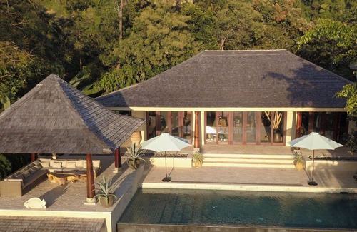 Hatillo Villa | Balinese Mountaintop Villa with 100 miles of unobstructed Pacific Ocean views.
