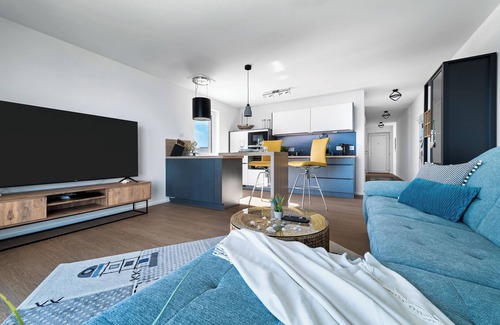 Olpenitz Apartment | Baltic Sea vacation apartment "Santiano Flat" in a central location, directly on the waterfront