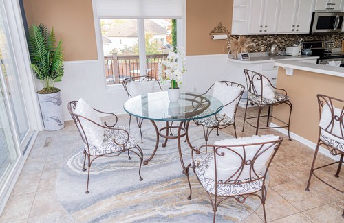 Hudson House | Basement in home with pool, bar and two Hot Tubs