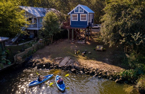 Fairhope Cabin | Bass-kin on the RIver-Tiny House-waterfront, 18min to dwntwn F'hope 38 min- Gulf