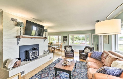 Davis Wharf House | Bayfront Retreat with Game Room and Outdoor Pool!