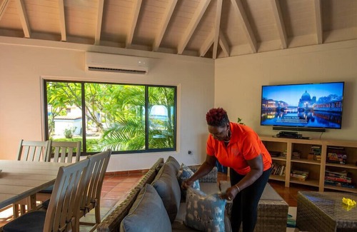 Spanish Town Villa | Beach Dreams in Mahoe Bay by Personal Villas - Walking on White Sand and Majest