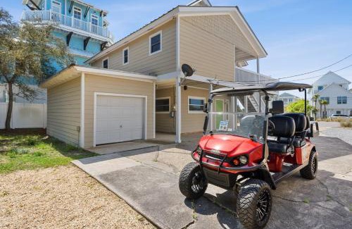 Seacrest House | Beach Retreat w Sundeck Golf Cart Bikes Bungalow House by AvantStay