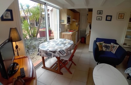 Pornic Apartment | Beaches, golf and village located studio with terrace in a private estate.