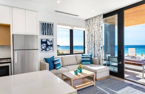 West End Village Condo | Beachfront 1-Bedroom + Hot Tub at Award-winning Tranquility Beach on Meads Bay