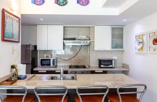 Juan Dolio - El Pueblo Apartment | Beachfront| 4Beds| Jacuzzi| Privacy| Full Kitchen