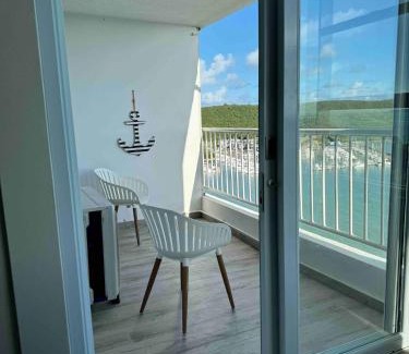 Sardinera Apartment | Beachfront Balcony With Marina Views Pool
