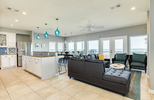 Miramar House | Beachfront w/Gulf Views from Every Bedroom, Large Kitchen/Dining, Fenced Yard