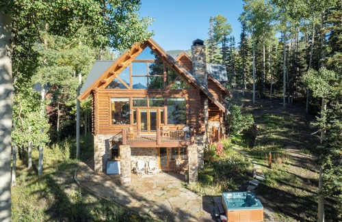 Mountain Village House | Bear Lodge, Modern log home at easy ski-in/out location!