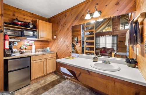 Sautee Nacoochee Cottage | Bear Paw Cottage #4 Queen Log Bed: Peaceful ; Pet Friendly; Close to Helen!