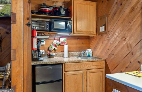 Sautee Nacoochee Cottage | Bear Paw Cottage #4 Queen Log Bed: Peaceful ; Pet Friendly; Close to Helen!