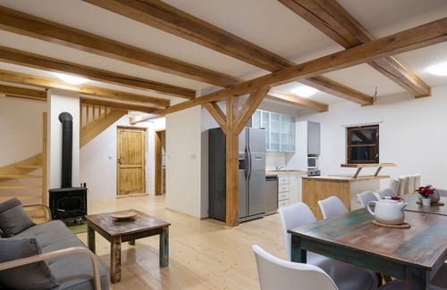 Dolni Branna House | Beautiful private villa for 10 guests with hot tub, WIFI, TV, terrace, pets allowed and parking