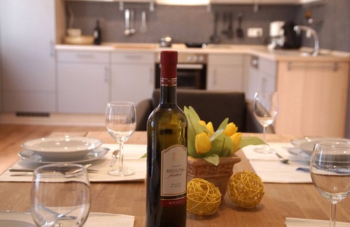 Sankt Aldegund Apartment | Beautiful 4-star * apartment with a view of the Moselle. 4 people