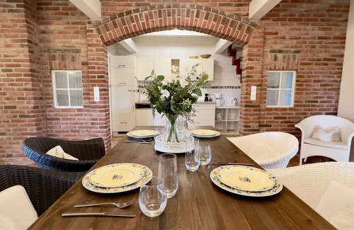 Altharlingersiel Apartment | Beautiful Gulfhof: 60sqm apartment Groot Stuuv for 3 pers, terrace in the garden
