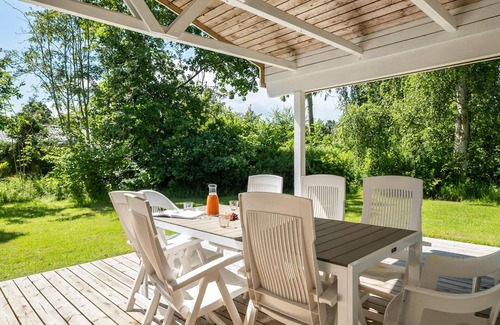 Helberskov Strand House | Beautiful home in Hadsund with sauna
