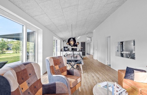 Helberskov Strand House | Beautiful home in Hadsund with sauna