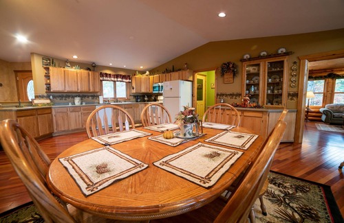 Merrillan House | Beautiful Lake House with sunset views, foosball table, huge yard, private dock!