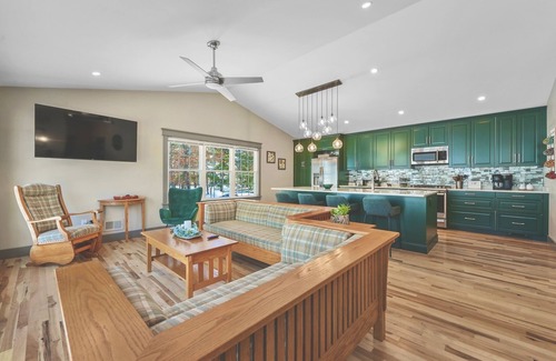 Prudenville House | Beautiful lake views. Steps from small neighborhood beach.