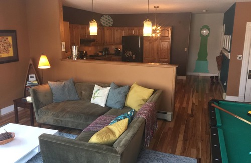 Decorah Apartment | Beautiful Large Loft on Historic Water Street in Downtown Decorah