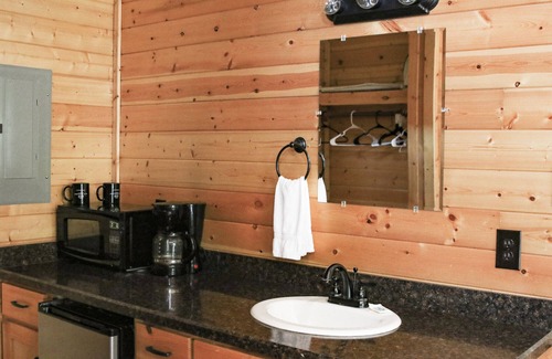 Pipe Creek Cabin | Beautiful Log cabin overlooking a meadow