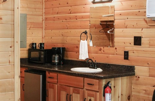 Pipe Creek Cabin | Beautiful Log cabin overlooking a meadow