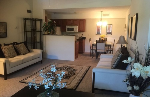 Villas Condo | Beautiful spacious luxury condo. 1bed 2 bath. Media room. Immaculate. Lake View.