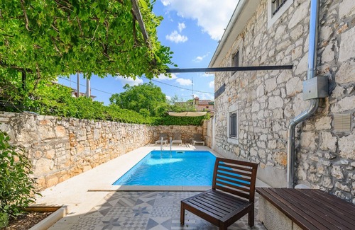 Fuskulin Villa | Beautiful stone house with pool and garden,not far from the sea