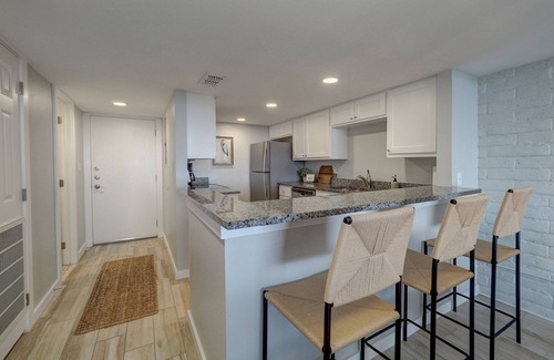 Shibui Sands Condo | Beautiful view of the beach from the balcony, newly remodeled with new furniture