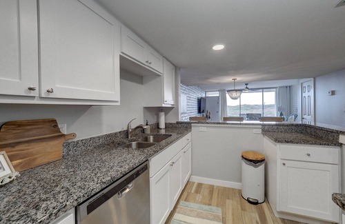 Shibui Sands Condo | Beautiful view of the beach from the balcony, newly remodeled with new furniture