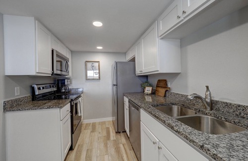 Shibui Sands Condo | Beautiful view of the beach from the balcony, newly remodeled with new furniture