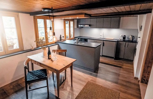 Innertkirchen Villa | Beautiful villa for 2 people with WIFI, TV, patio and panoramic view