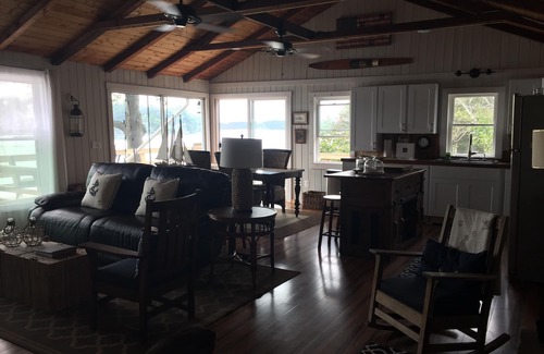 Wellesley Island Cottage | Beautiful waterfront cottage where you feel like you can touch the ships.