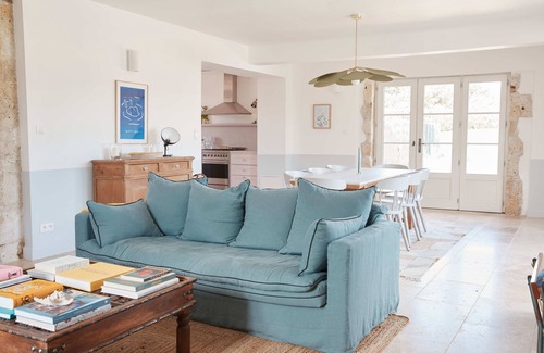 La Romieu House | Beautifully restored modern country house steps from Unesco classified La Romieu