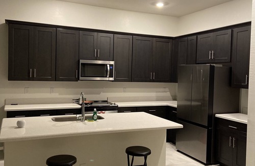 Chandler Apartment | Bedroom with attached bathroom with private entrance