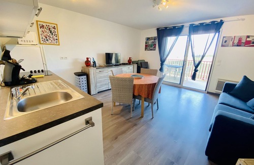 Biscarrosse Plage Apartment | Bel appartement T2 Cabine en front de mer (041)